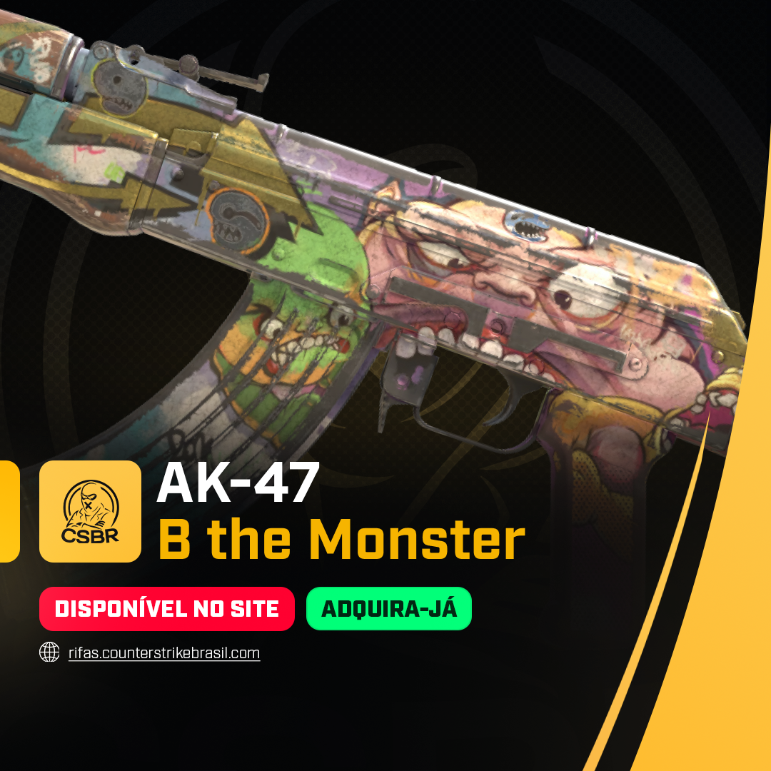 0910 — AK-47 | B the Monster (Battle-Scarred)